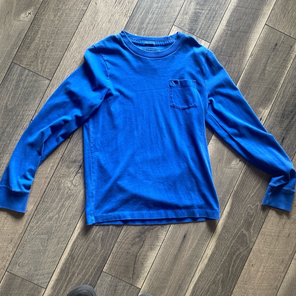 Blue Kids Long Sleeve Shirt